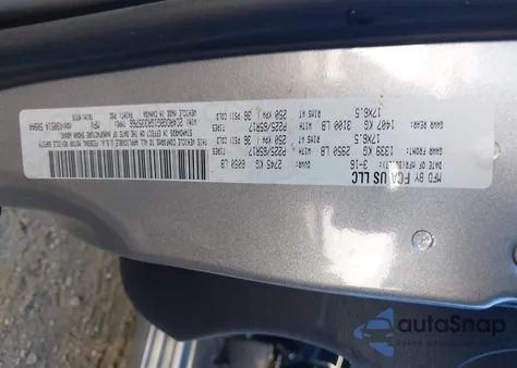 2016 Dodge Grand Caravan Se Plus z USA, uszkodzony, nr VIN 2C4RDGBG1GR335766